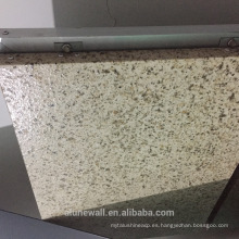 Alunewall diferentes tipos de panel de pared de fachada barato A2 / B1 grado incombustible mármol de piedra Aluminio plástico Panel compuesto